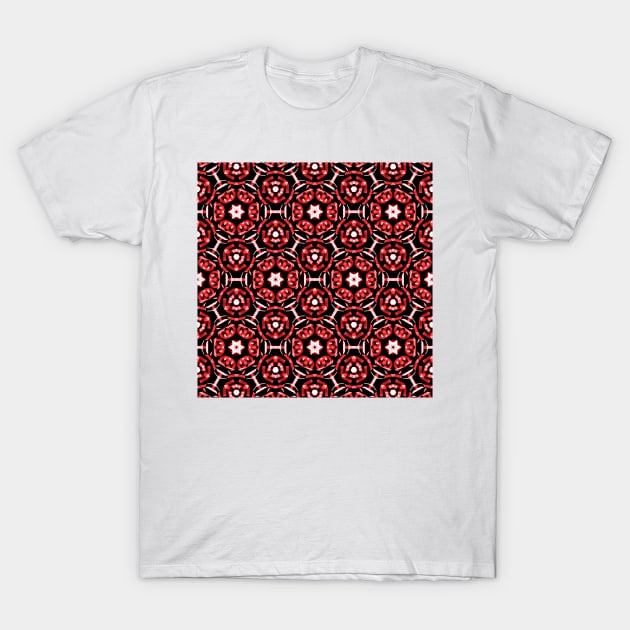 Red Bandana Pattern T-Shirt by DANAROPER